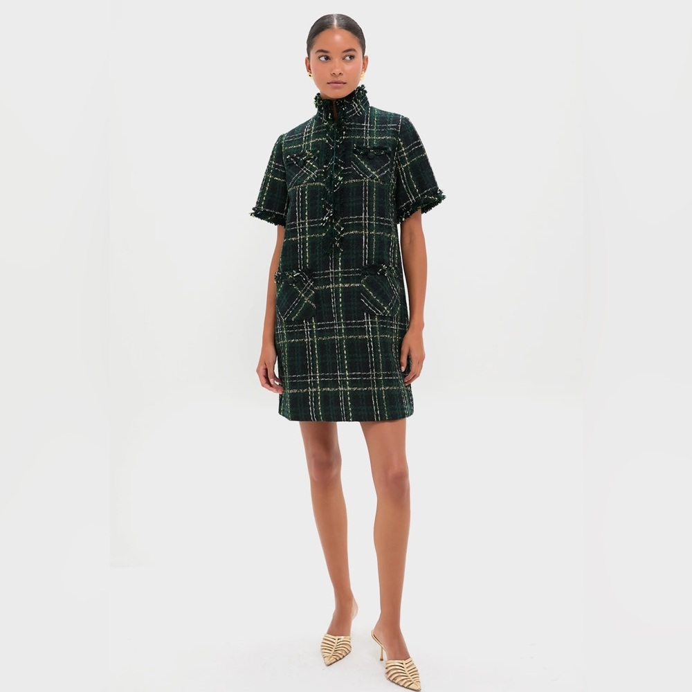 Tuckernuck Green Tweed Ophelia Dress